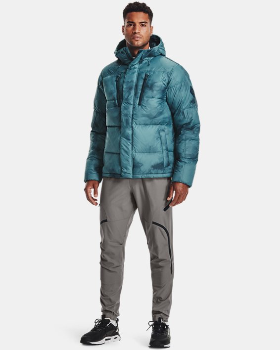 Men's ColdGear® Infrared Down Printed Jacket, Blue, pdpMainDesktop image number 2